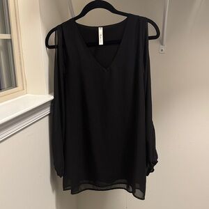 Rachel Kate Black Chiffon Blouse